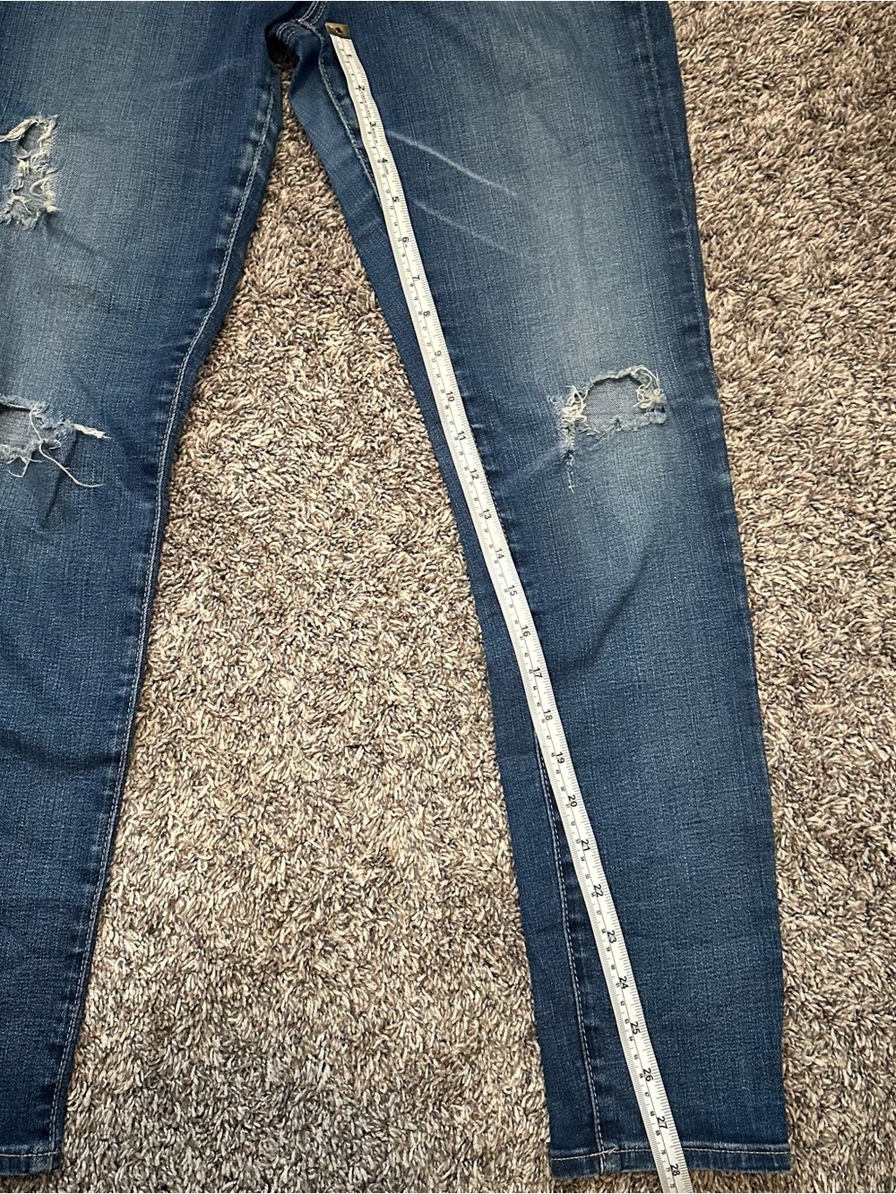 AG Adriano Goldschmied Women’s Dark Blue Skinny Jeans - Faded Wash - Picture 9 of 10